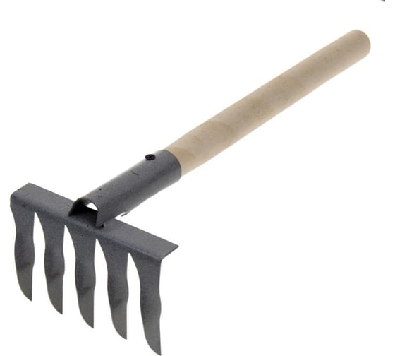 Изображение товара Грабли 5-ти зубые ООО "ПК ХозЦентр" витые, эмаль, с черенком ГВ-5 СИ-00078