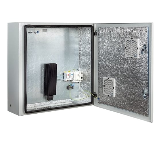 Изображение товара Климатический навесной шкаф MASTERMANN Мастер-4УТПВ-П+ 600х600х300 мм IP 66 00-00011456