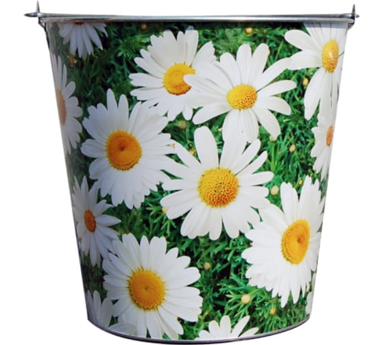 Изображение товара Оцинкованное ведро с декором ООО "ПК ХозЦентр" 15 л СИ-00973