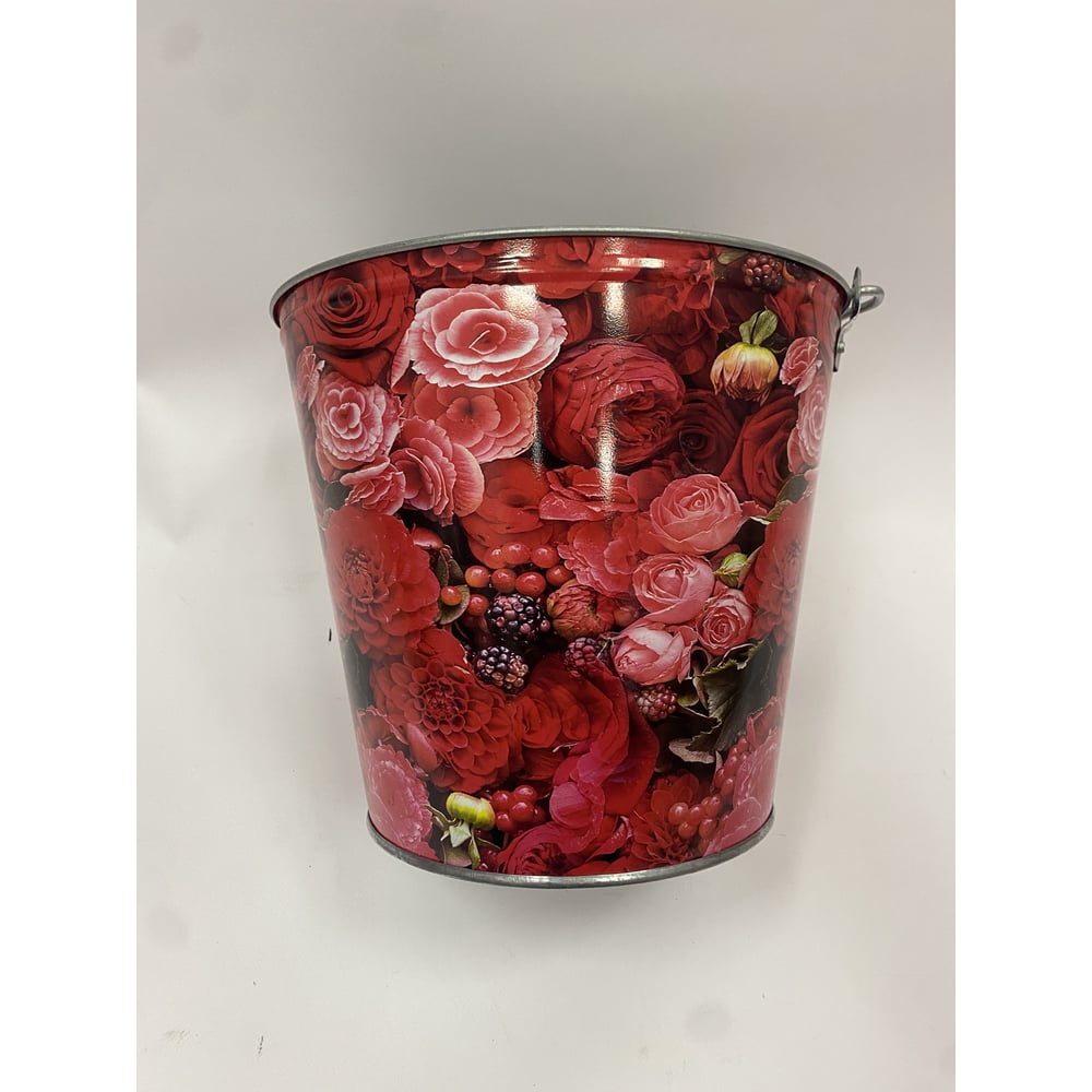 Изображение товара Оцинкованное ведро с декором 12 л от ПК ХозЦентр