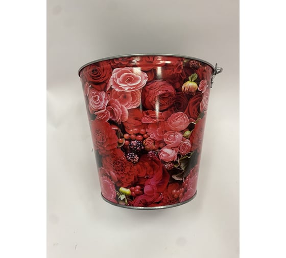 Изображение товара Оцинкованное ведро с декором ООО "ПК ХозЦентр" 12 л СИ-00974