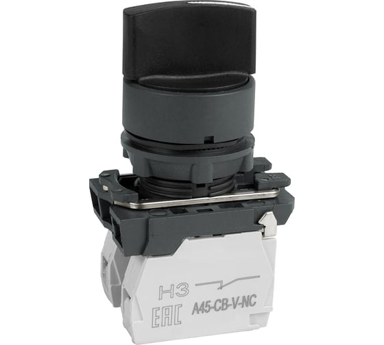 Изображение товара Переключатель КЭАЗ OptiSignal D22 C5-S-53 3 поз с возвратом пластик 2НО XB5AD53 14 шт 332187