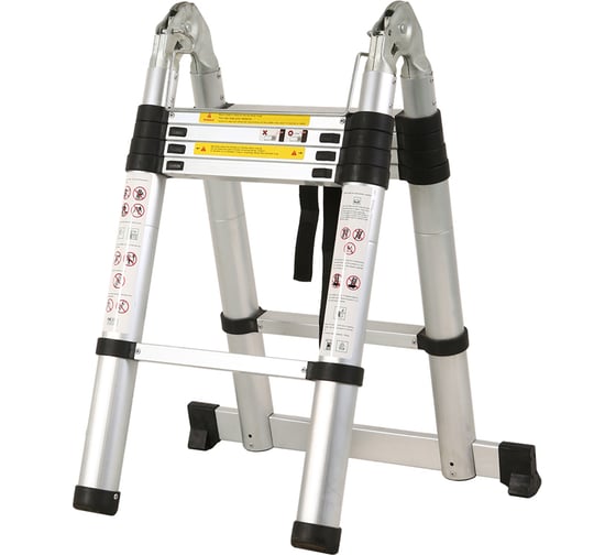 Изображение товара Лестница-стремянка телескопическая WORKY МИ 2.5м/5.0м 8 ступеней ARD260073