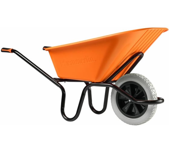 Изображение товара Тачка одноколесная Haemmerlin Crusader Bati Plus Reno 120 л композитный кузов, полипропиленовое колесо-втулка 305210101