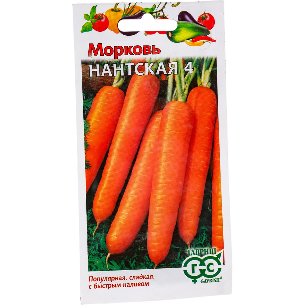 Моркови семена ГАВРИШ 874 Нантская 4 - фото 1
