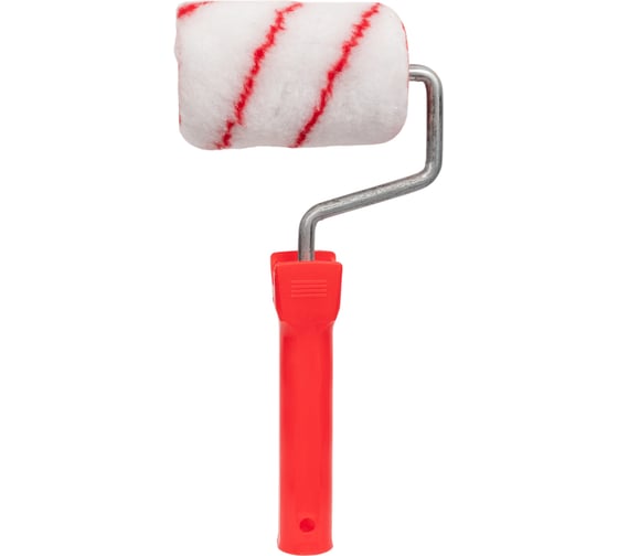 Изображение товара Валик Малярок "полиамид+п" "ТЕРМОФЬЮЖН" "Красная Борода" 100 мм D 48 мм, ворс 10 мм, плотность 550 гр/м2, быстросъемная ручка 8 мм, "" 551-0108