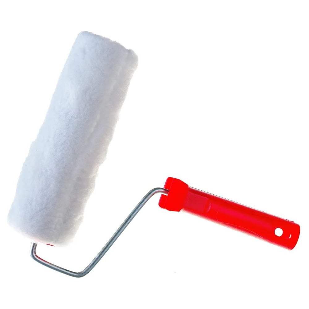 Изображение товара Малярный валик с ручкой ТЕРМОФЬЮЖН 100 мм натуральный мех Mini