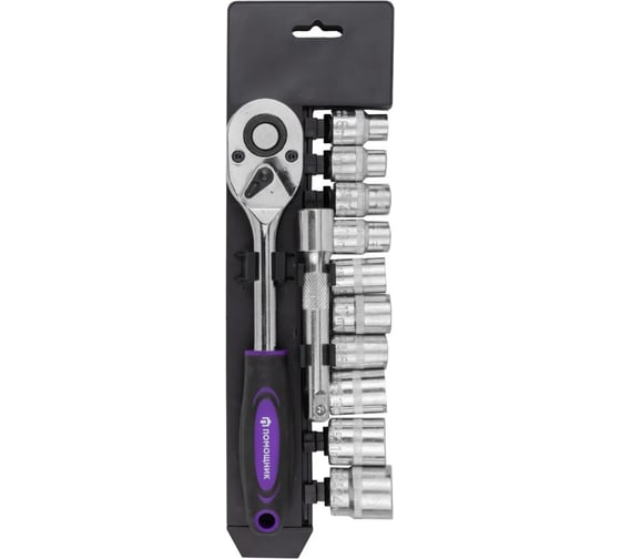 Изображение товара Набор инструментов Помощник 12 предметов 1/2", 6гр. 4123(61115)