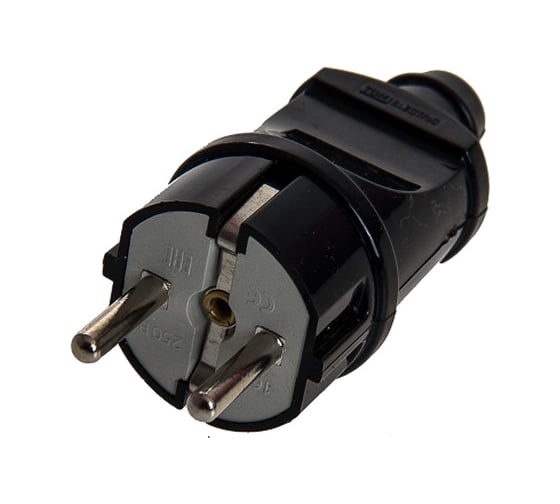 Изображение товара Вилка TANGO с заземлением черная 16А 250В индивидуальная упаковка 5/ 20/ 600 1013536