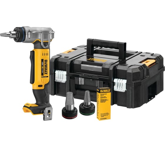Изображение товара Аккумуляторный расширитель для труб DEWALT DCE400D2, 18 В, 60 ход/мин, до 25 мм, без АКБ и ЗУ, в кейсе TSTAK DCE400NT-XJ