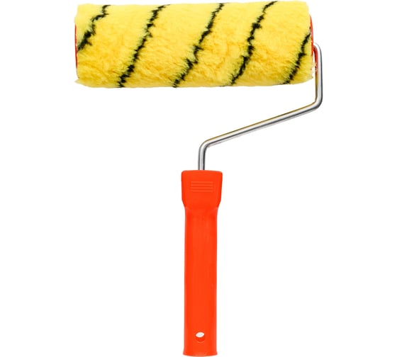 Изображение товара Валик Малярок "полиакрил" "ТЕРМОФЬЮЖН" "Тигр" 180 мм D 48 мм, быстросъемная ручка 6 мм, ворс 10 мм, плотность 500 гр/м2, "" 991-0180