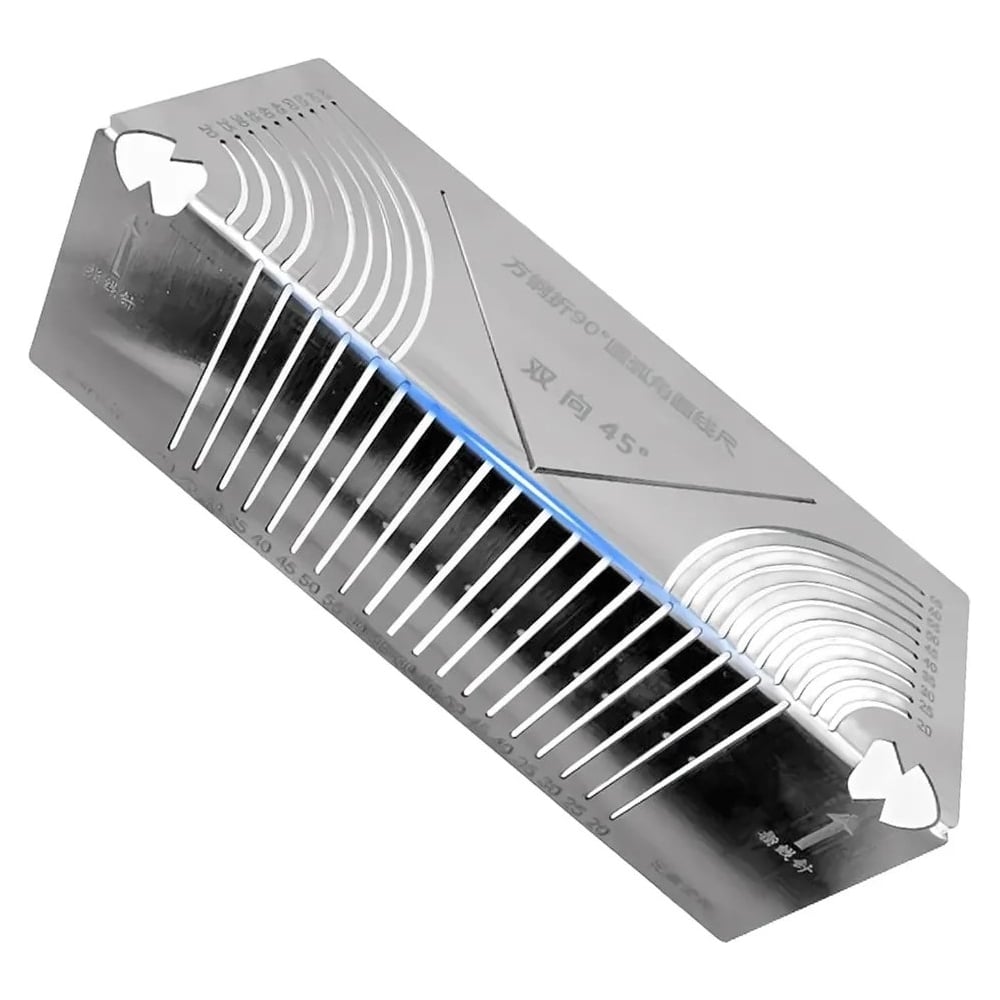 Изображение товара Линейка разметочная по металлу Vitatools 280 мм для точных углов и разметки