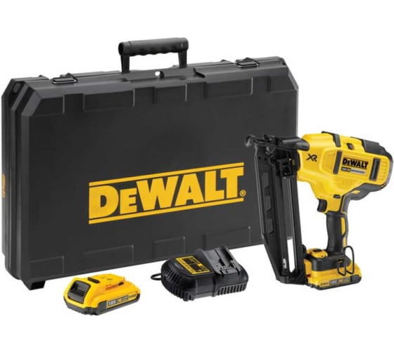 Изображение товара Аккумуляторный шпилькозабивной пистолет DEWALT DCN660D2, 18 В XR, 2 АКБ, 2 А*ч DCN660D2-QW