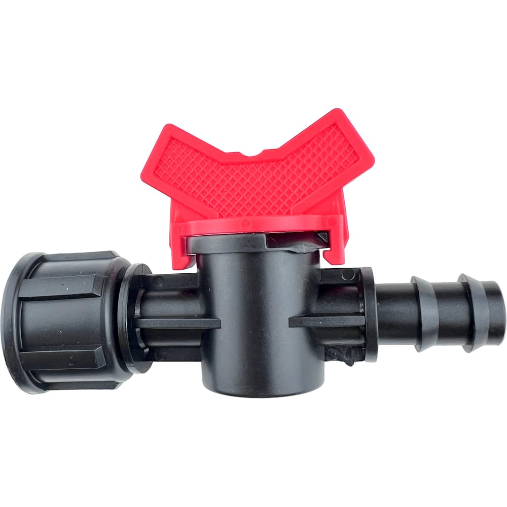 Изображение товара Кран для магистральной трубки Профитт ВР 1/2 16 мм пластик елочка-резьба