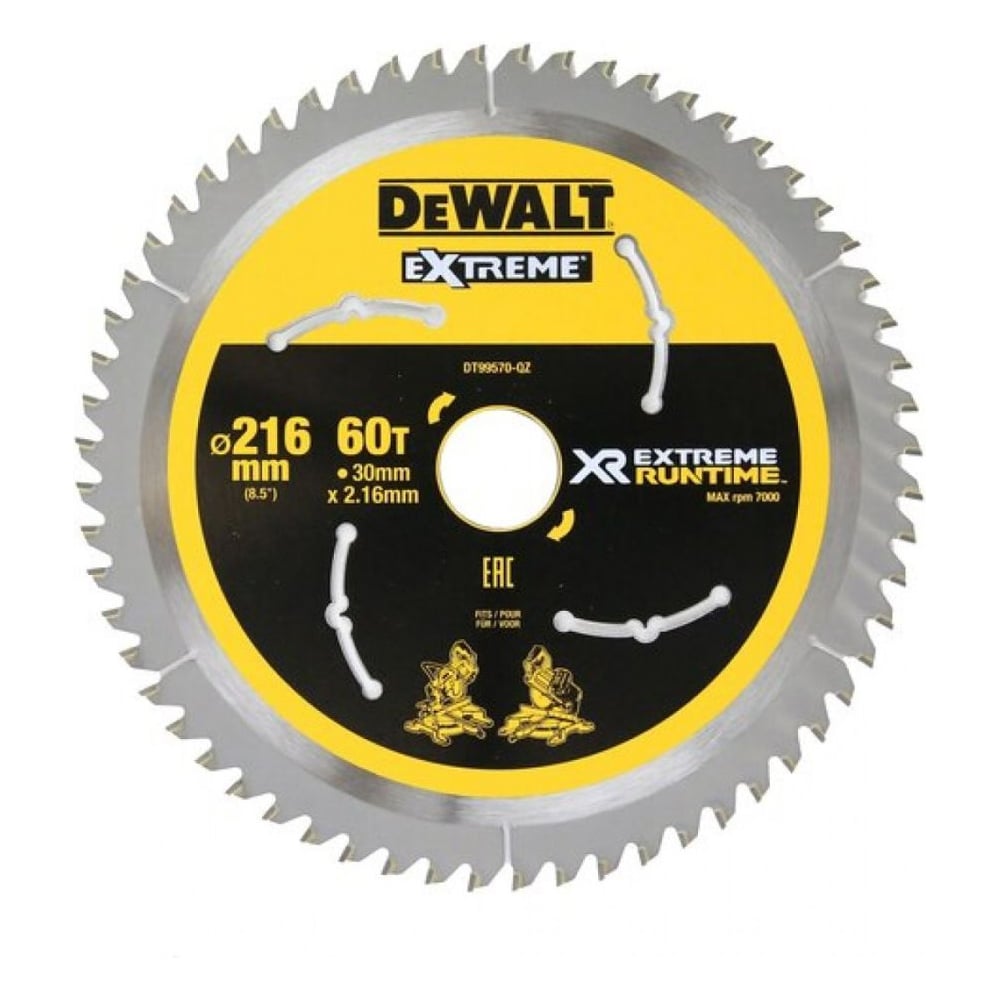Изображение товара Пильный диск DEWALT XR DT99570 216x30 мм 60Z