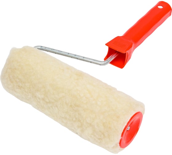 Изображение товара Валик Малярок "ТЕРМОФЬЮЖН" "Мех Нат." 180 мм D 48 мм, ворс 16 мм, плот. 540 гр/м2, быстросъемная ручка 6 мм, "" 535-0180