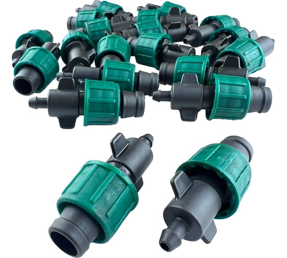 Изображение товара Старт-коннектор капельного полива Профитт 4 мм, для трубки 16 мм, 20 шт. 9273309
