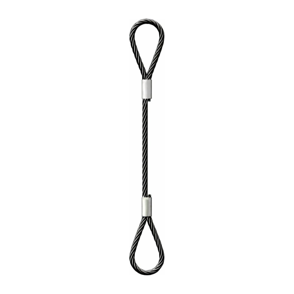Изображение товара Строп канатный HITCH СКП-1,25/4500 с опрессовкой и крюками