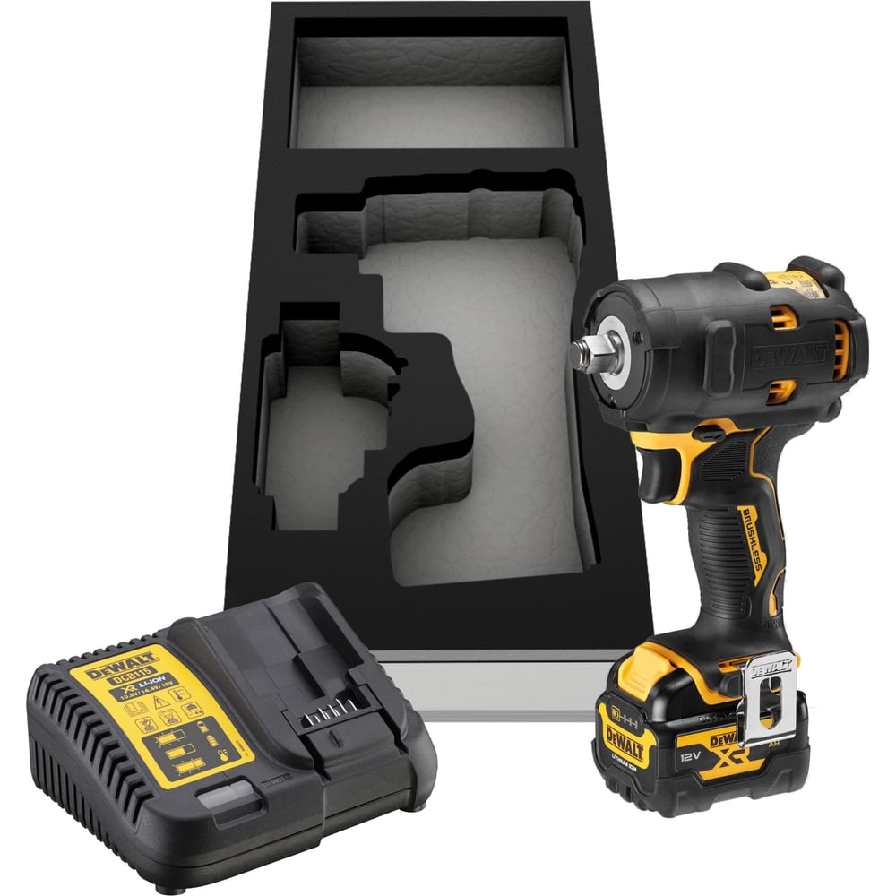 Изображение товара Аккумуляторный гайковерт DEWALT DCF901P1G 18В 340Нм с аккумулятором и чехлом