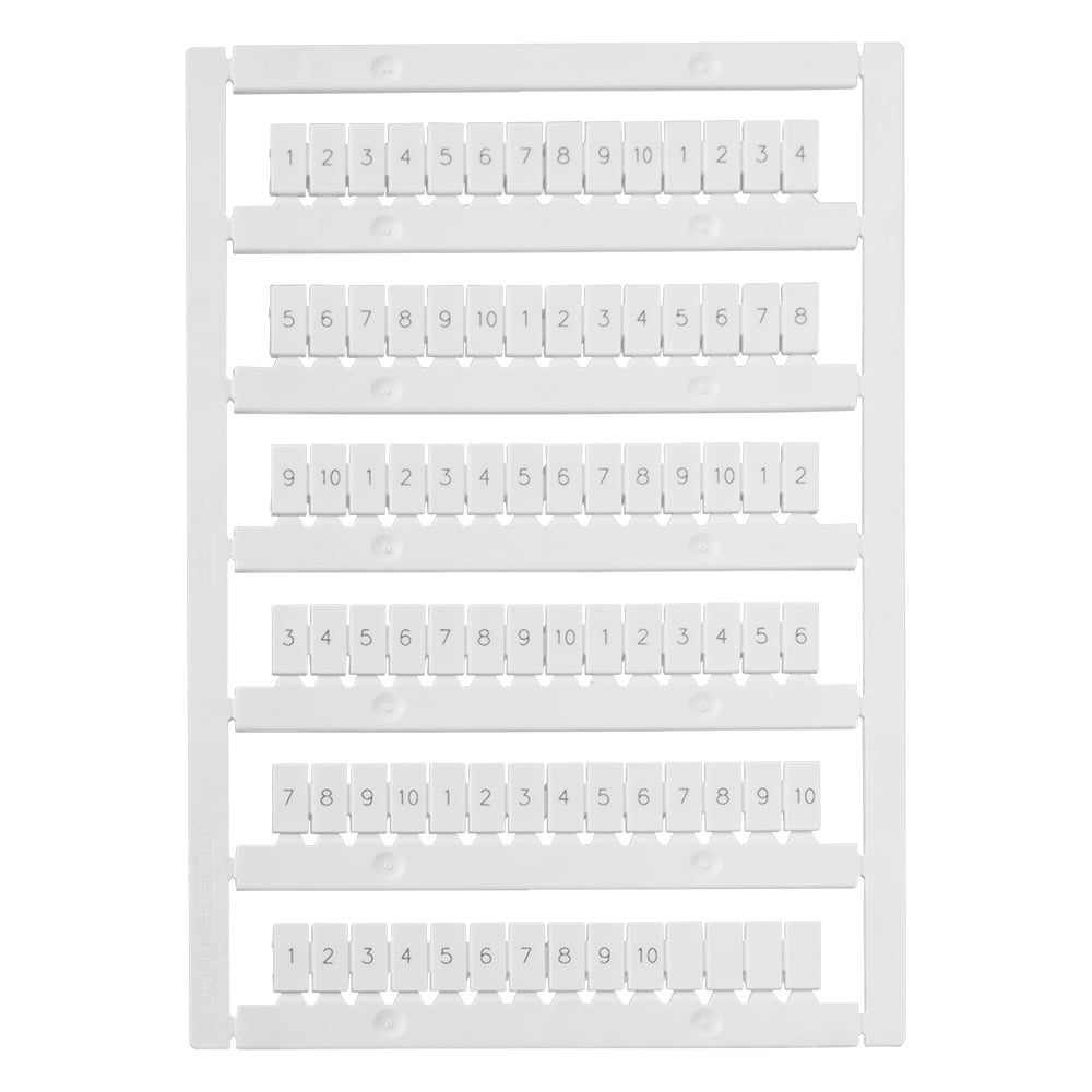 Маркировка для лазерной печати КЭАЗ "1-10" OptiClip MC5/H/1-10 -10шт 332722
