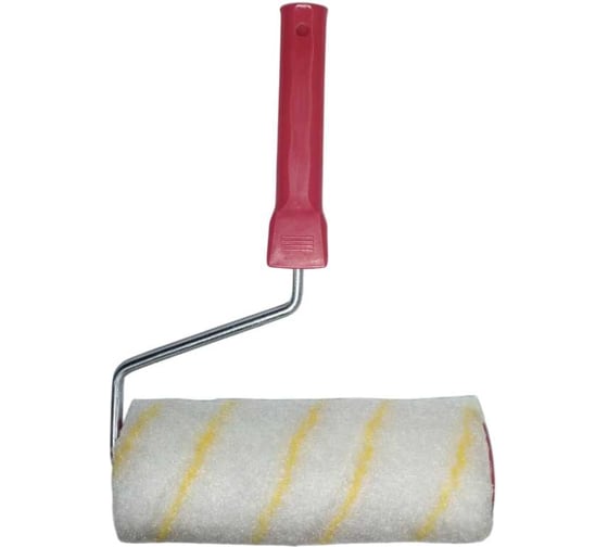 Изображение товара Валик Малярок "микрофибра" "ТЕРМОФЬЮЖН" "Желтая Борода" 100 мм D 48 мм, ворс 10 мм, плот. 680 гр/м2, ручка 6 мм "" 750-0100