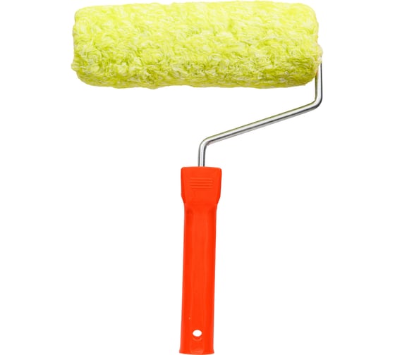 Изображение товара Валик Малярок полиакрил "Пушистый" 180 мм D 50 мм, ворс 12 мм, плот.430 гр/м2, б/с ручка 6 мм "" 755-0180