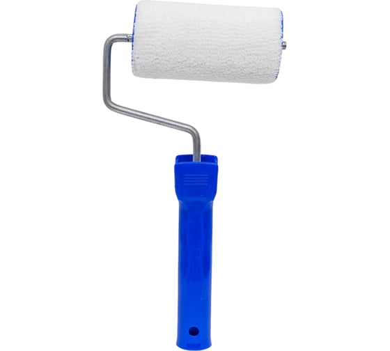 Изображение товара Валик Малярок велюр 100 мм D 50 мм, плотность 90 гр/м2, ручка 6 мм "" 450-0100