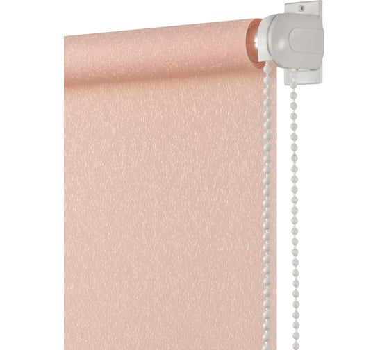 Изображение товара Рулонная штора ПраймДекор жаккард миниролло, светло-розовый, 73х170 см 3073014