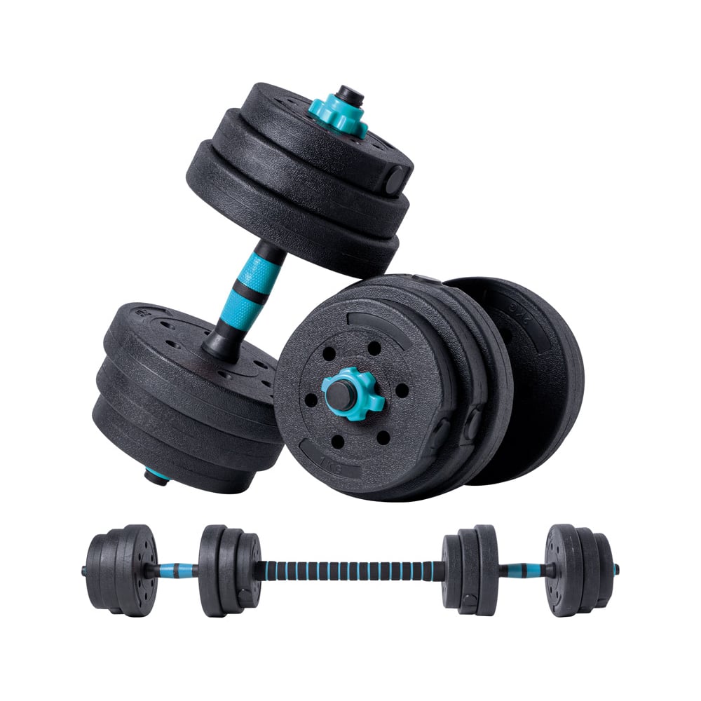 Изображение товара Набор гантели и штанги Galaxy LINE GL1021 черный с голубым