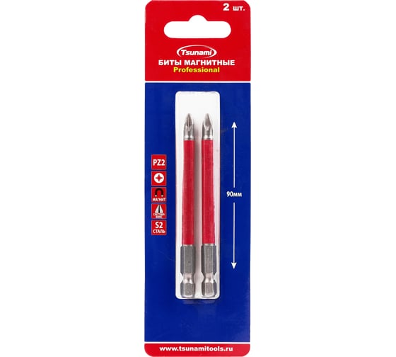 Изображение товара Бита Tsunami Professional PZ2, 90 мм, 2 шт T26020010PZ2090