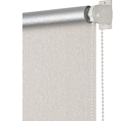 Изображение товара Рулонная штора ПраймДекор миниролло blackout, жаккард, светоотражающий кремовый, 62х170 см 11062050