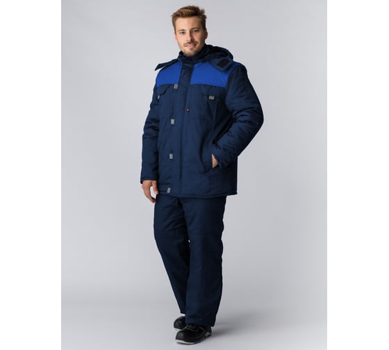 Изображение товара Куртка зимняя Факел Фаворит (тк.смесовая, 240), т.синий/васильковый/серый 87491761.013