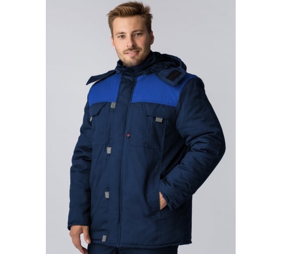 Изображение товара Куртка зимняя Факел Фаворит (тк.смесовая, 240), т.синий/васильковый/серый 87491761.014