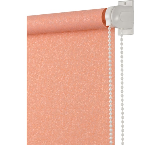 Изображение товара Рулонная штора ПраймДекор жаккард миниролло, оранжевый, 68х170 см 3068103