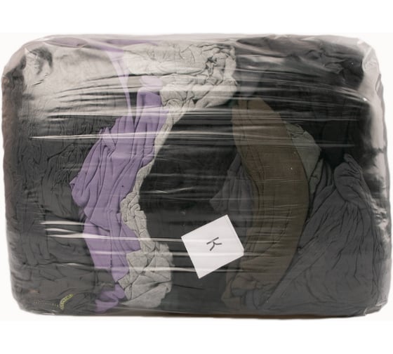 Изображение товара Ветошь обтирочная Ивата крупный трикотаж новый, брикет 10 кг 4687205810236