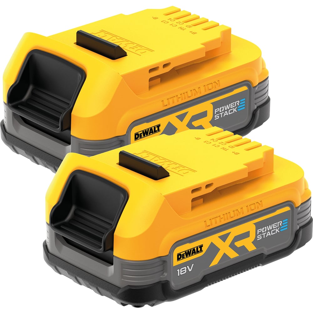 Изображение товара Аккумуляторы Dewalt POWERSTACK Li-Ion 18 В 1.7 Ач комплект 2 шт DCBP034E2