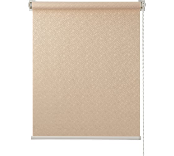 Изображение товара Рулонная штора ПраймДекор Дюны жаккард миниролло, пшеничный, 37x170 см 3037062