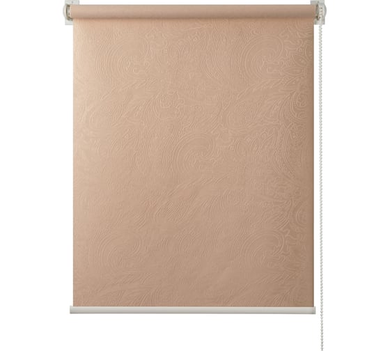 Изображение товара Рулонная штора ПраймДекор Пейсли жаккард миниролло, крем-брюле, 57х170 см 3057065