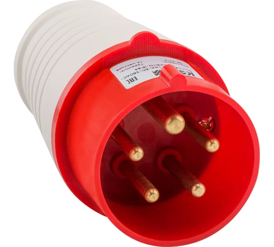 Изображение товара Вилка кабельная КЭАЗ 015-16А-6h-380AC-3P+PE+N-IP44 5 шт 222738