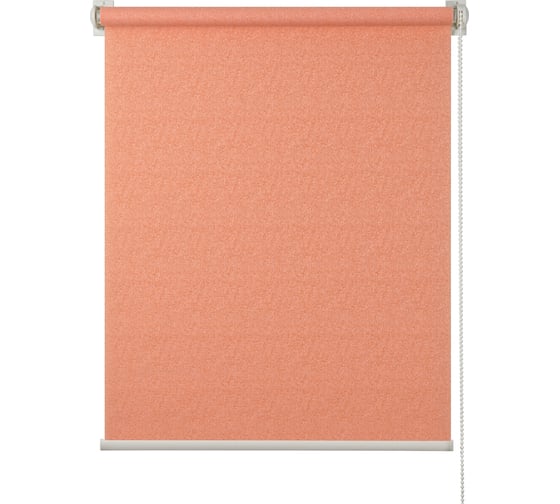 Изображение товара Рулонная штора ПраймДекор жаккард миниролло, оранжевый, 62х170 см 3062103