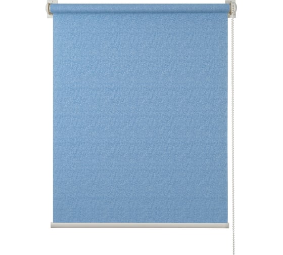 Изображение товара Рулонная штора ПраймДекор жаккард миниролло, голубой, 115х170 см 3115184