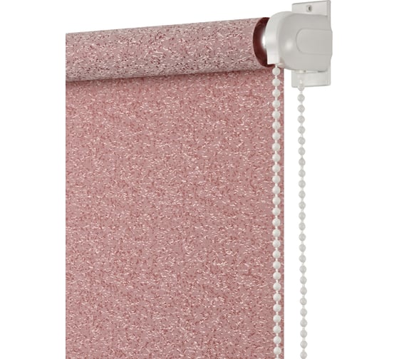 Изображение товара Рулонная штора ПраймДекор жаккард миниролло, брусничный, 52х170 см 3052104