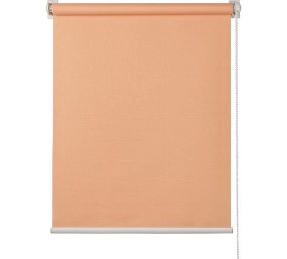 Изображение товара Рулонная штора ПраймДекор стандарт мини, абрикос, 68x170 см 3068009