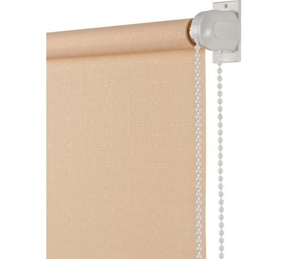 Изображение товара Рулонная штора ПраймДекор стандарт мини, светлый абрикос, 98x170 см 3098007
