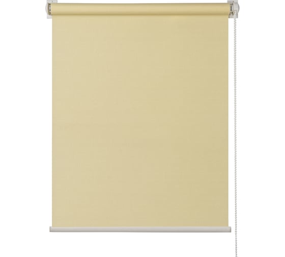 Изображение товара Рулонная штора ПраймДекор стандарт мини, светло-желтый, 57x170 см 3057008