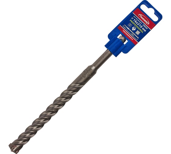 Изображение товара Бур по бетону Tsunami PROFESSIONAL Cross 16х210/160 мм, SDS-plus T10610300016210