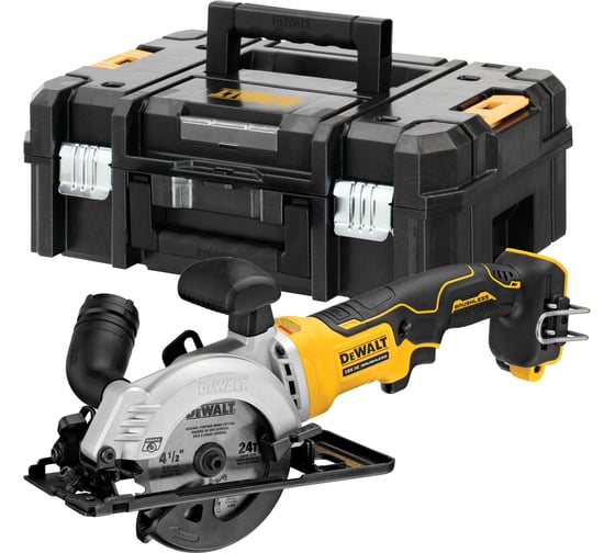 Изображение товара Аккумуляторная дисковая пила Dewalt DCS571NT, 18 В, 115 мм, 4500 об/мин, без АКБ и ЗУ, в кейсе TSTAK DCS571NT-XJ