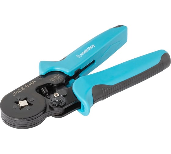 Изображение товара Клещи обжимные Smartbuy 0,25-10мм2, квадрат., для трубч. изолир. и неизолир. нак., tools SBT-WCR-4