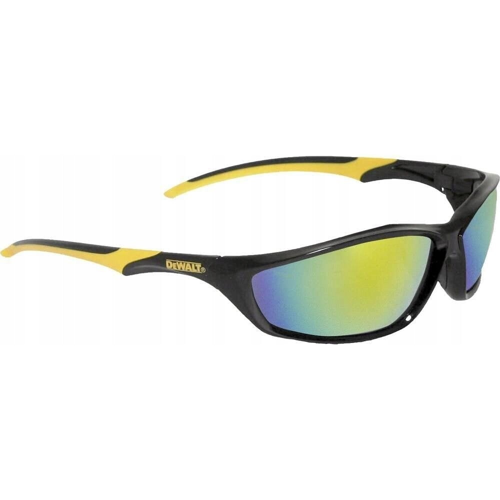 Изображение товара Защитные очки Dewalt DPG96-FD с желтыми линзами, пластиковые, защита от летящих частиц и УФ