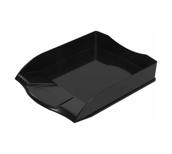 Изображение товара Горизонтальный лоток для бумаг BRAUBERG Delta A4 340х270х60 мм черный 237268